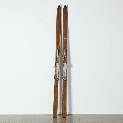 A Set of Antique Skis