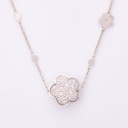 Pasquale Bruni, 96cm Floral 1.30ct Diamond Set Necklace with Box