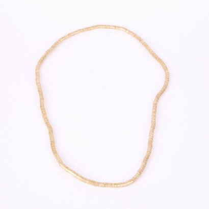 A Vintage Reticulated Silver Snake Necklace