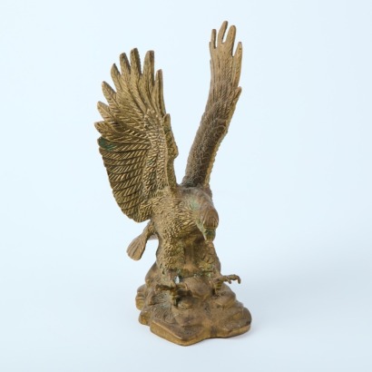 A Vintage Cast Brass Eagle
