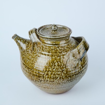 A Giant Ian Smail Ash Glazed Teapot