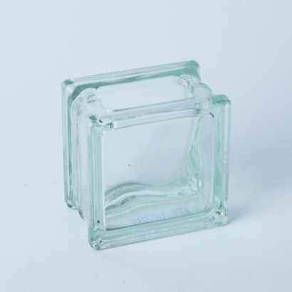 A Small German Glass Brick Vase