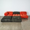 An Orange Cord Camaleonda Sofa by Mario Bellini for B&B Italia - 3
