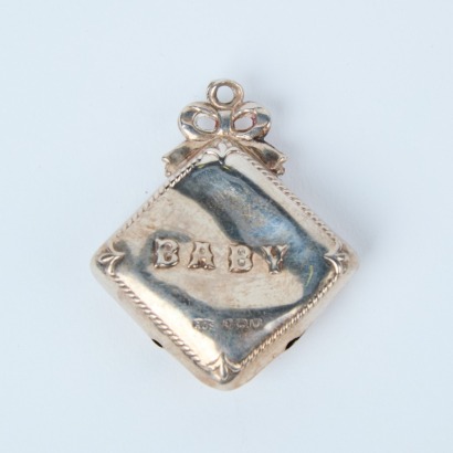 A Sterling Silver Baby Medalion