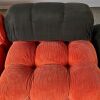 An Orange Cord Camaleonda Sofa by Mario Bellini for B&B Italia - 7