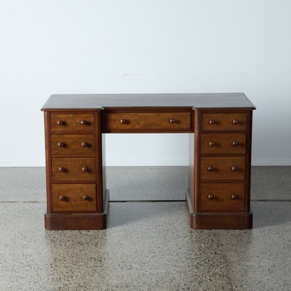 A Mid-Century Rimu Desk In The Manner of Jon Jansen