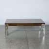 A Modern Zebrano Style Wood Coffee Table