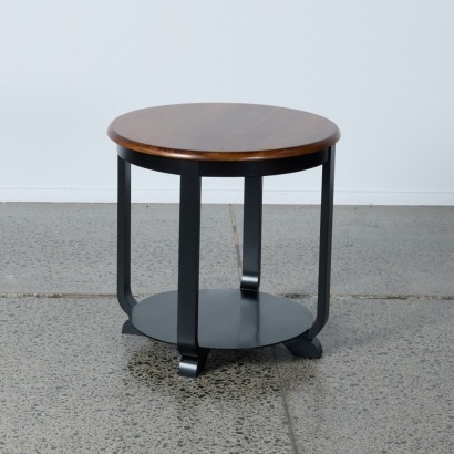An Art Deco Circular Side Table