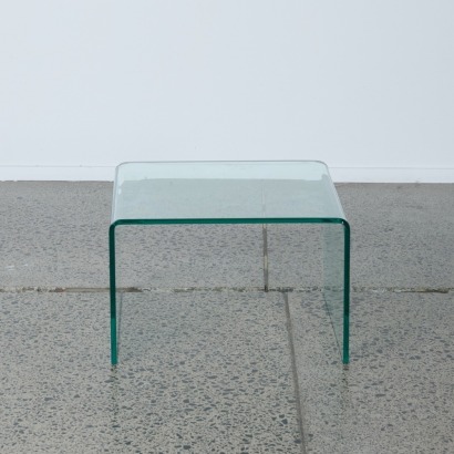 A Waterfall Glass Side Table