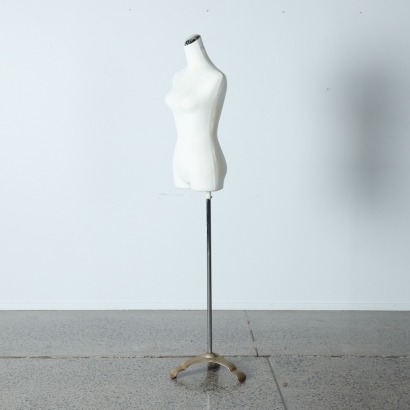 A Vintage Mannequin on Cast Iron Tri-foot Stand