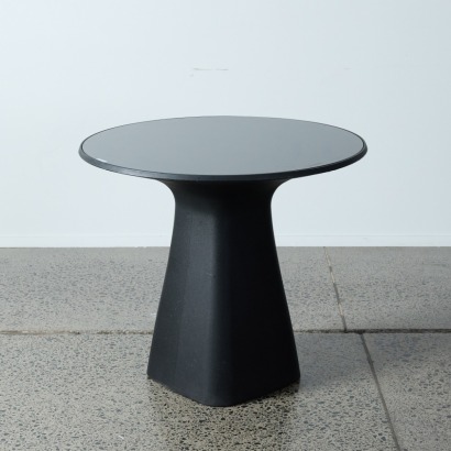 A Schiavello Blom Round Table in Black Design by Claudio Bellini