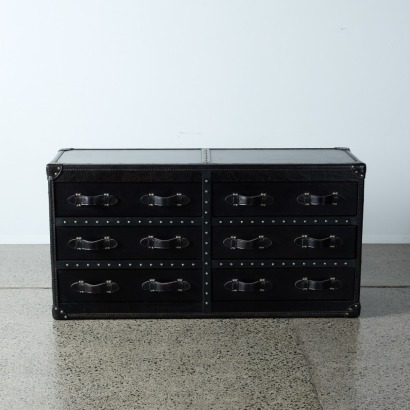 A Stoneyhurst Leather Sideboard by Timothy Oulton