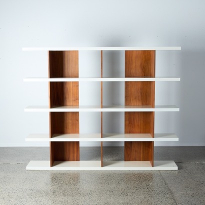 A Swedish Style Mid Century Modern Shelving Unit