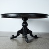 A Black Overpainted Victorian Table - 2