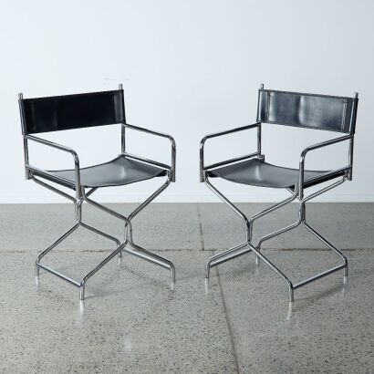 A Pair of Foldable Directors Chairs