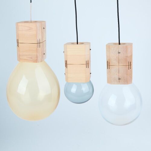A Set of Three Moulds Pendants by Jan Plechac and Henry Wielgus for LASVIT