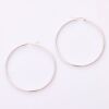 9ct White Gold, 2.0mm Wide Round Hollow Hoops