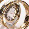 Stainless Steel / 18ct Rose Gold, BVLGARI, Serpenti Tubogas Double Spiral Wristwatch, circa 2015 - 4