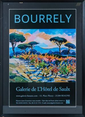 A Framed Bourrely Exhibition Poster