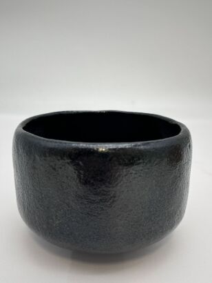 A Japanese 20th Century Studio Black-glazed Tea bowl
