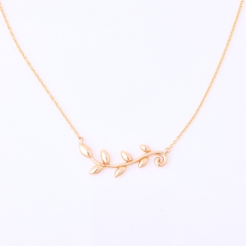 44cm, Tiffany & Co, Paloma Picasso, 18ct Rose Gold, Olive Leaf Necklace - Near new