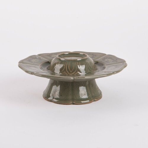 A Korean 19th Century Celadon Tea Saucer