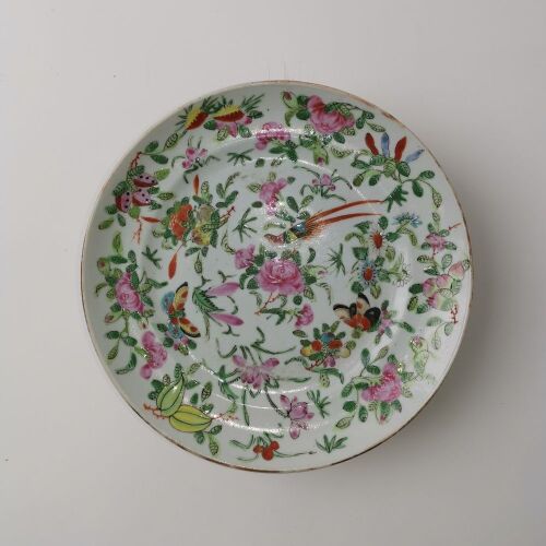 A Chinese Qing Dynasty Canton Famille-rose Dish