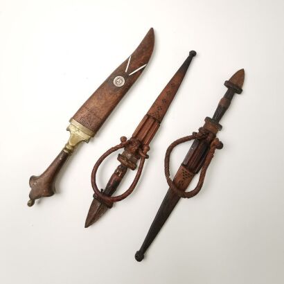A Group of Three 19th&ndash;20th Century Daggers from Western Asia