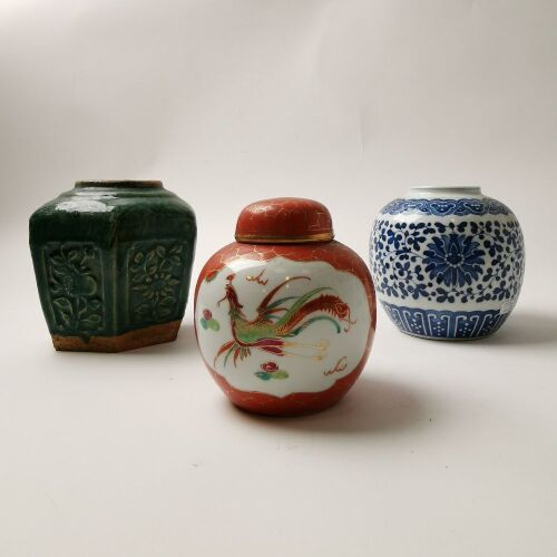 A Group of Three Chinese Jars