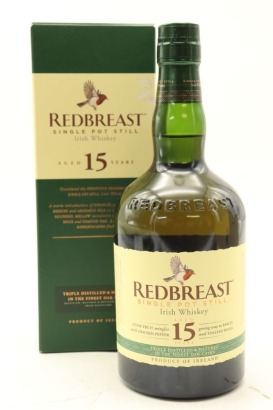 (1) Redbreast 15 Year Old Single Pot Still Irish Whiskey, 46% ABV (GB)