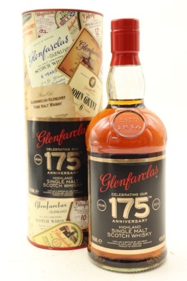 (1) Glenfarclas 175th Anniversary Single Malt Scotch Whisky, 43% ABV (GB)