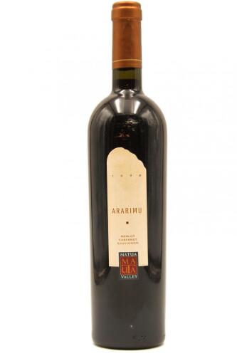 (1) 1998 Matua Valley Ararimu Merlot Cabernet Sauvignon, Hawkes Bay