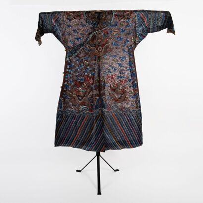 A Chinese Qing Dynasty Gauze &lsquo;Dragon&rsquo; Robe