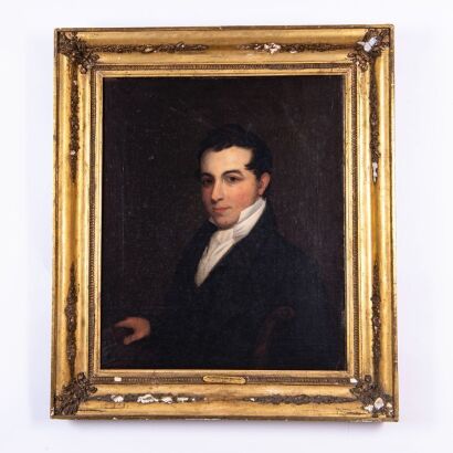 A Chinese 19th Century Export Oil Portrait Painting