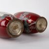 A Pair of Japanese Meiji Period Cloisonn&eacute; Enamel Floral Vases - 3