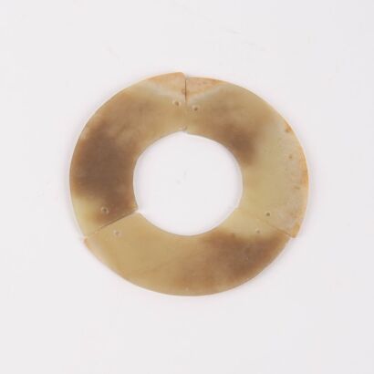 A Chinese Qijia Culture Jade Bi Disc