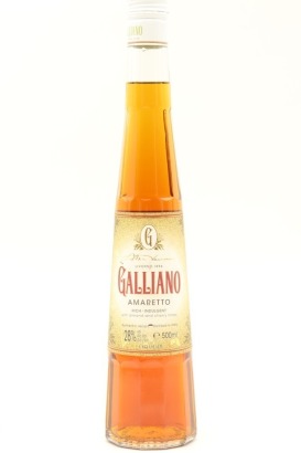 (1) Galliano Amaretto Liqueur, Italy, 28% ABV, 500ml