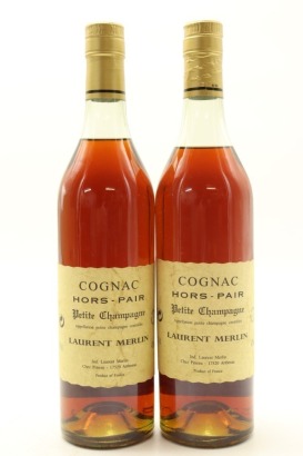 (2) Laurent Merlin Hors-Pair Petite Champagne Cognac, 42% ABV, 700ml