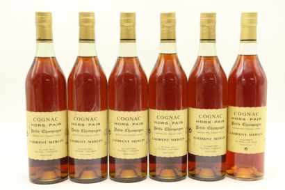 (6) Laurent Merlin Hors-Pair Petite Champagne Cognac, 42% ABV, 700ml