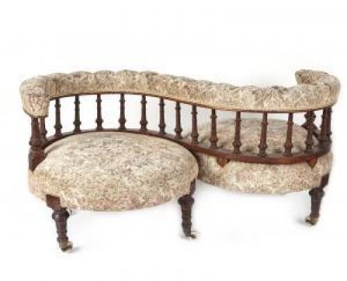 An Edwardian Conversation Settee