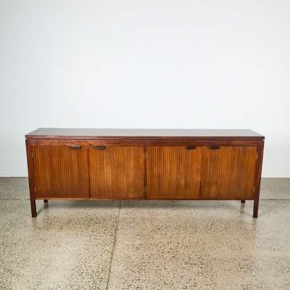 A Large Mahogany Four-Door Sideboard