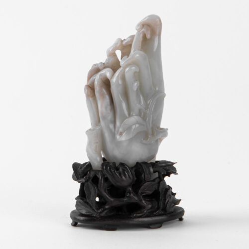A Chinese Qing Dynasty Qingbai Carved Buddha&rsquo;s Hand Citron Ornament