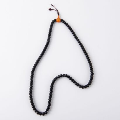 A Chinese Tibetan Sandalwood Mala Prayer Necklace