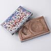 A Chinese Ming or Qing Dynasty Blue and White Iron-Red and Green Enamel Dragons Porcelain Inkstone - 2