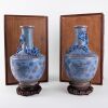 A Pair of Chinese Republic Period Lavender-glazed Ground Famille-rose &lsquo;Dragon and Chilong&rsquo; Vases - 2