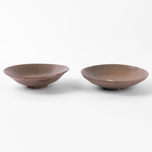 A Set of Two Korean 11th to 12th Century Goryeo Dynasty Celadon Dishes