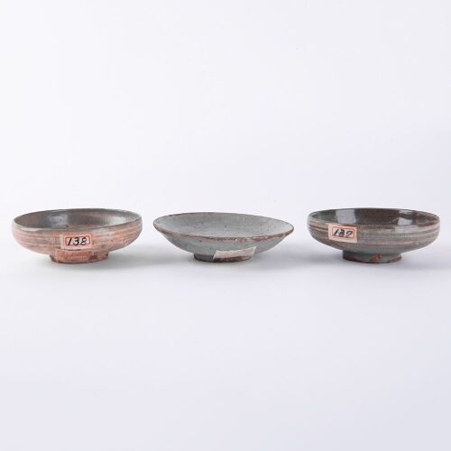 A Group of Three Korean 13th Century Goryeo Dynasty Celadon Dishes