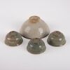 A Korean 13th to 14th Century Goryeo Dynasty White-glazed Small Bowl AND A Group of Three Celadon-glazed Small Cups - 2