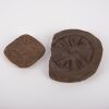 A Chinese 15th to 17th Century or Earlier Carved Roof Tile AND A Moulded Piece