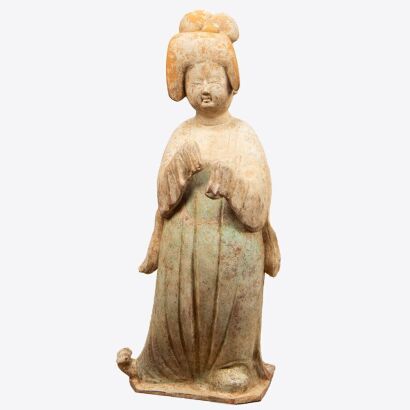 A Chinese Tang Dynasty Red Clay Figure